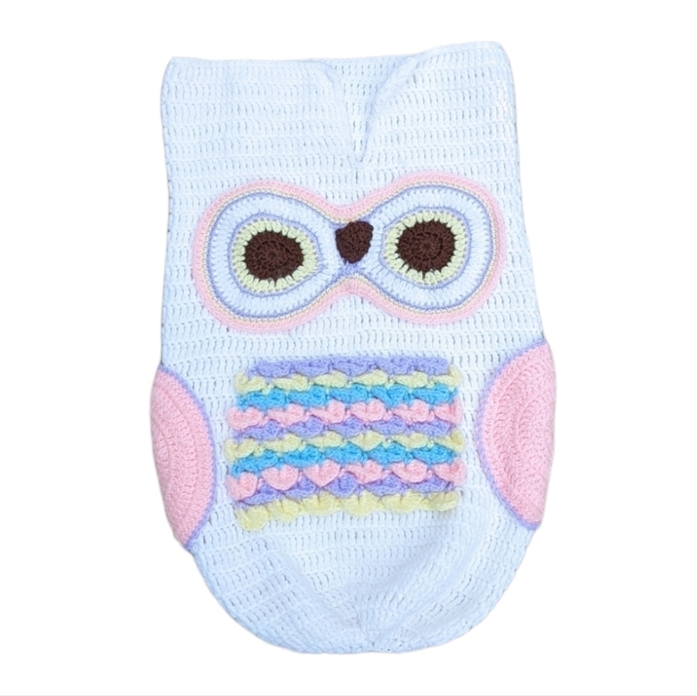 HANDMADE crochet owl baby sleep sac